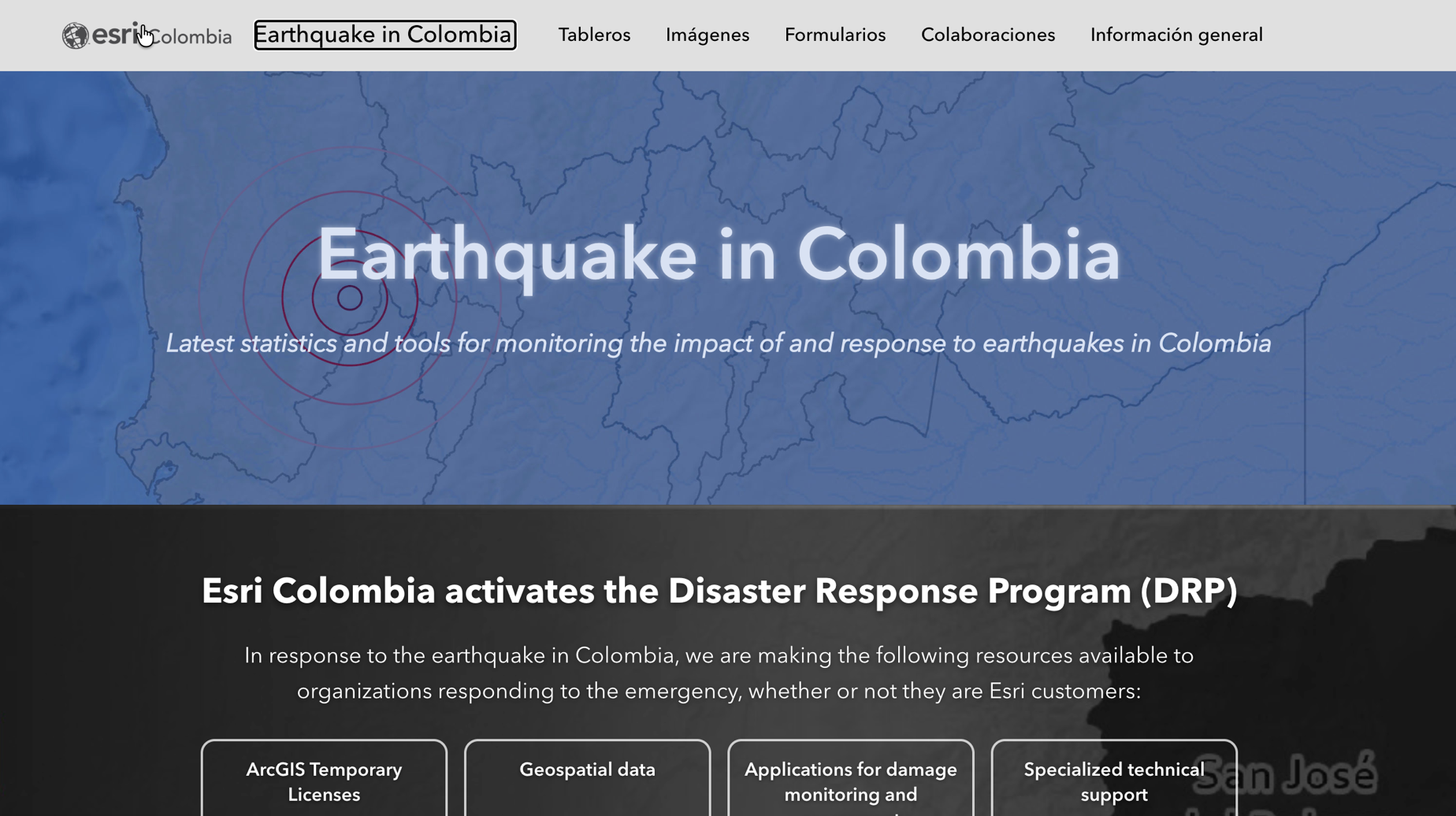 Colombia Earthquake – Information Hub