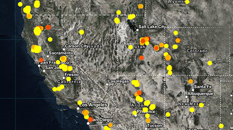 wildfire map of the usa