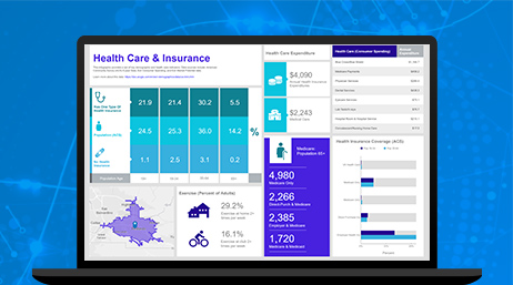 healthcare and insurance dashboard 