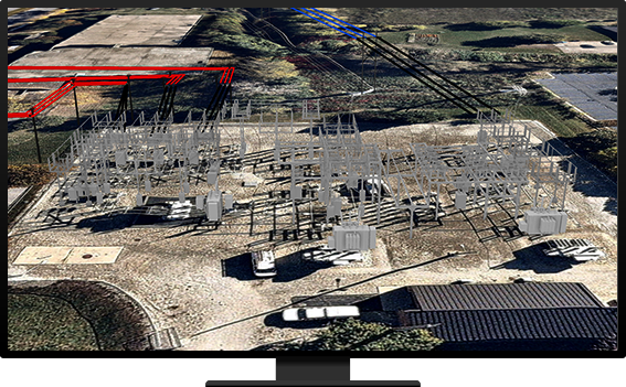 imagery of a substation