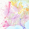 A multicolored map showing six US distribution centers connected to customer locations across the Midwest, South, and Northeast