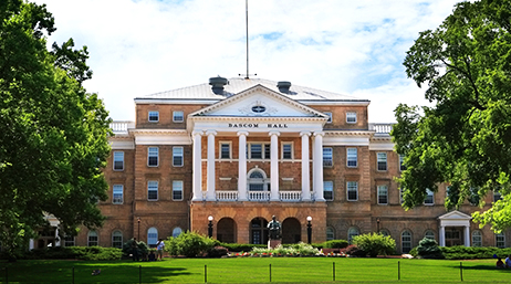 A view of Bascom Hall at the University of Wisconsin