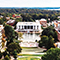 An aerial view of Clemson University