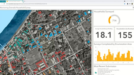 A screencap from the featured video with a map dashboard showing a suburban neighborhood and several graphs and data points