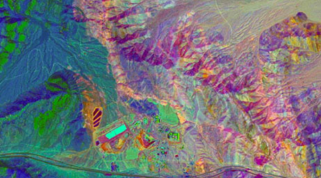 Mineral exploration from space seen with colorful hyperspectral imagery