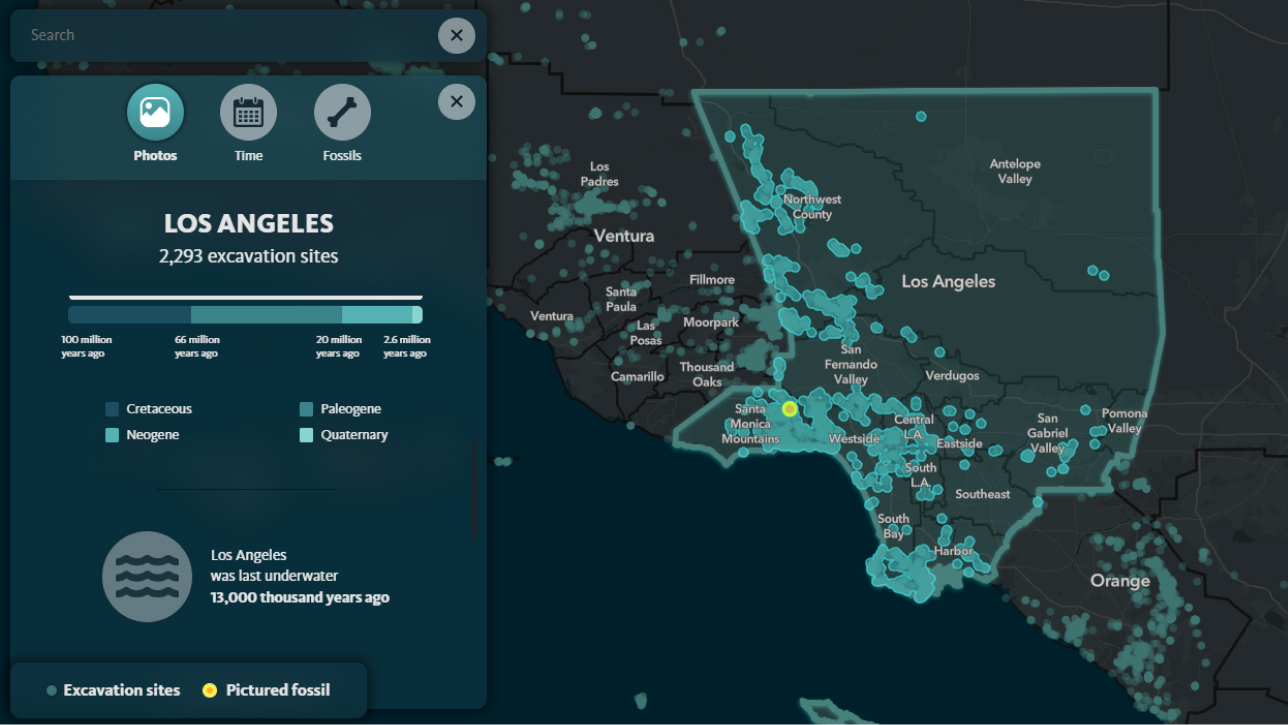 Map and data for Los Angeles