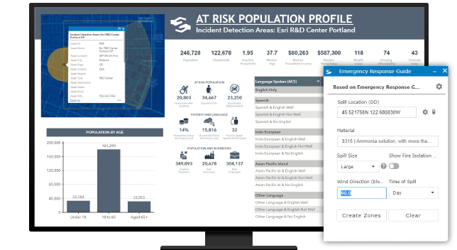 At-risk population profile map