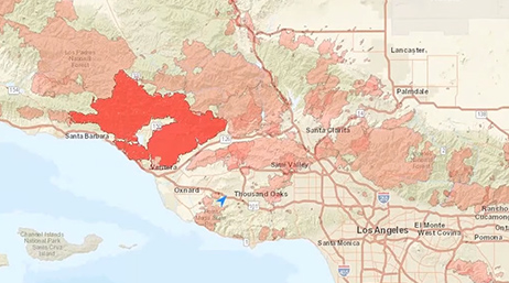 Ventura County, California, map