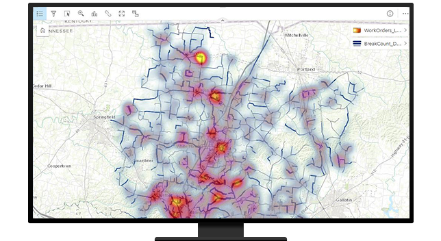 Mappa di ordini di lavoro e problemi