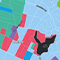 A colorful district map of San Francisco