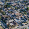 Aerial view of Los Angeles neighborhood