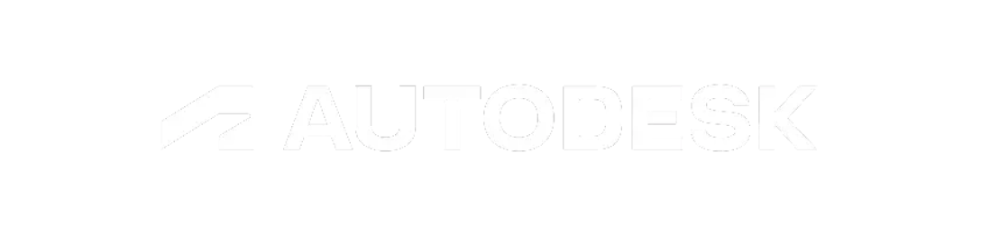 Autodesk logo in white design