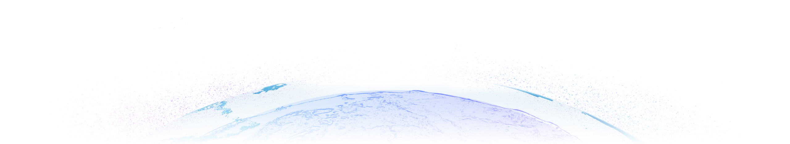 A stylized, abstract representation of a globe is depicted in soft watercolor tones.