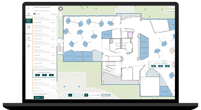 What's new in ArcGIS Indoors webinar text split image