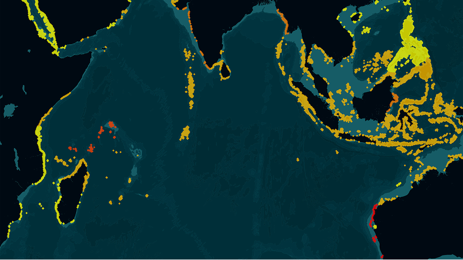 A stylized map shows a large ocean basin bordered by several landmasses and island chains