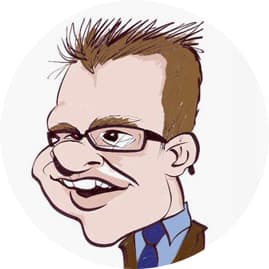 Cartoon of Ken Field, map author