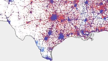 A Dot For Every Vote Map Maps We Love Esri