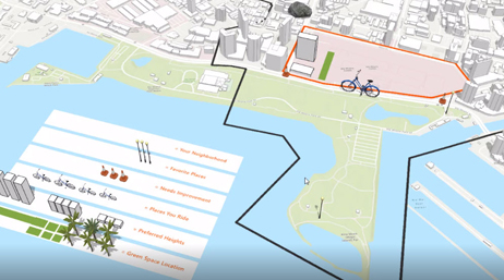 A participatory planning map created using ArcGIS Urban