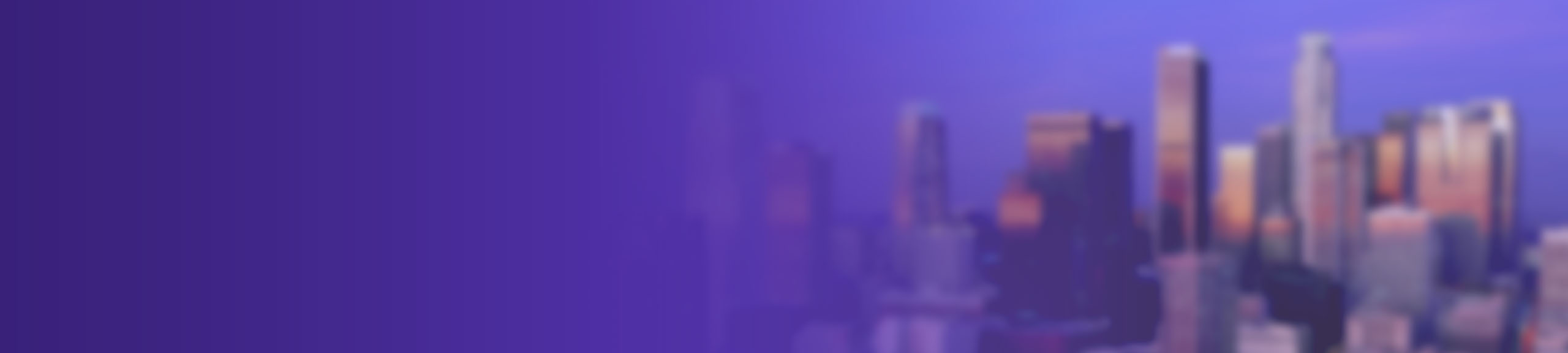 Purple Gradient Background with city skyline
