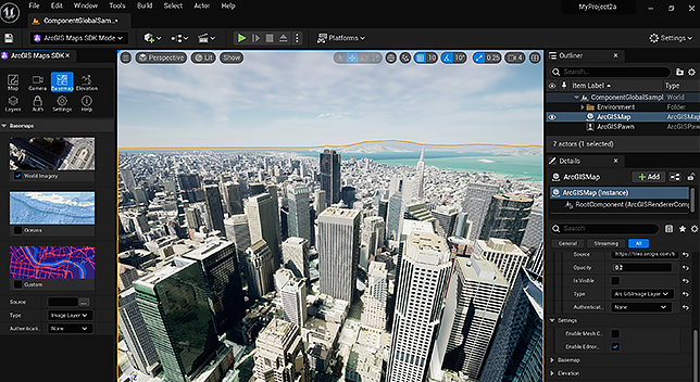 ArcGIS Maps SDK for Unreal Engine