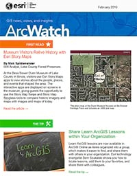 ArcWatch February 2019 magazine cover
