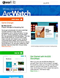 ArcWatch July 2019 magazine cover