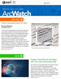 ArcWatch May 2019 magazine cover