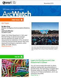 ArcWatch November 2019 magazine cover