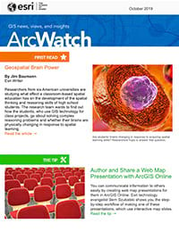 ArcWatch October 2019 magazine cover