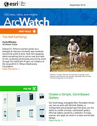 ArcWatch September 2019 magazine cover