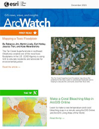 The cover of December 2023 issue of ArcWatch