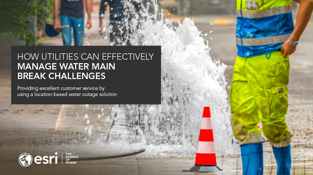 The cover of this eBook features a mobile worker preparing to repair a major leak in the street