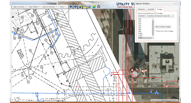 The Master Utility Viewer (MUV) application enables airport workers to see what lies below ground