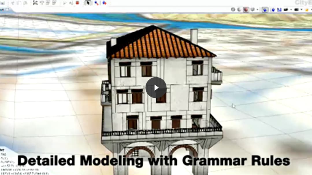 Image with text overlaid that says, "Modeling with Grammar Rules"