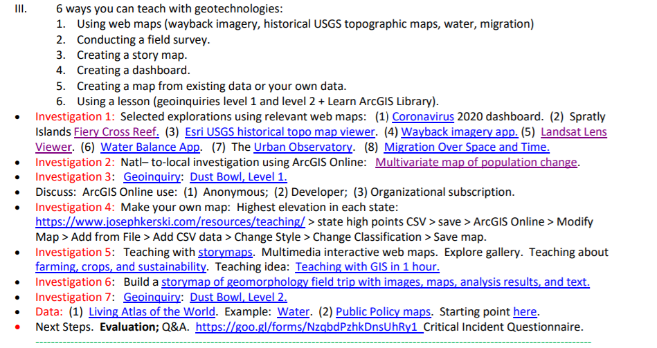 ArcGIS Hub Supports % GIS Education for University Students and Faculty