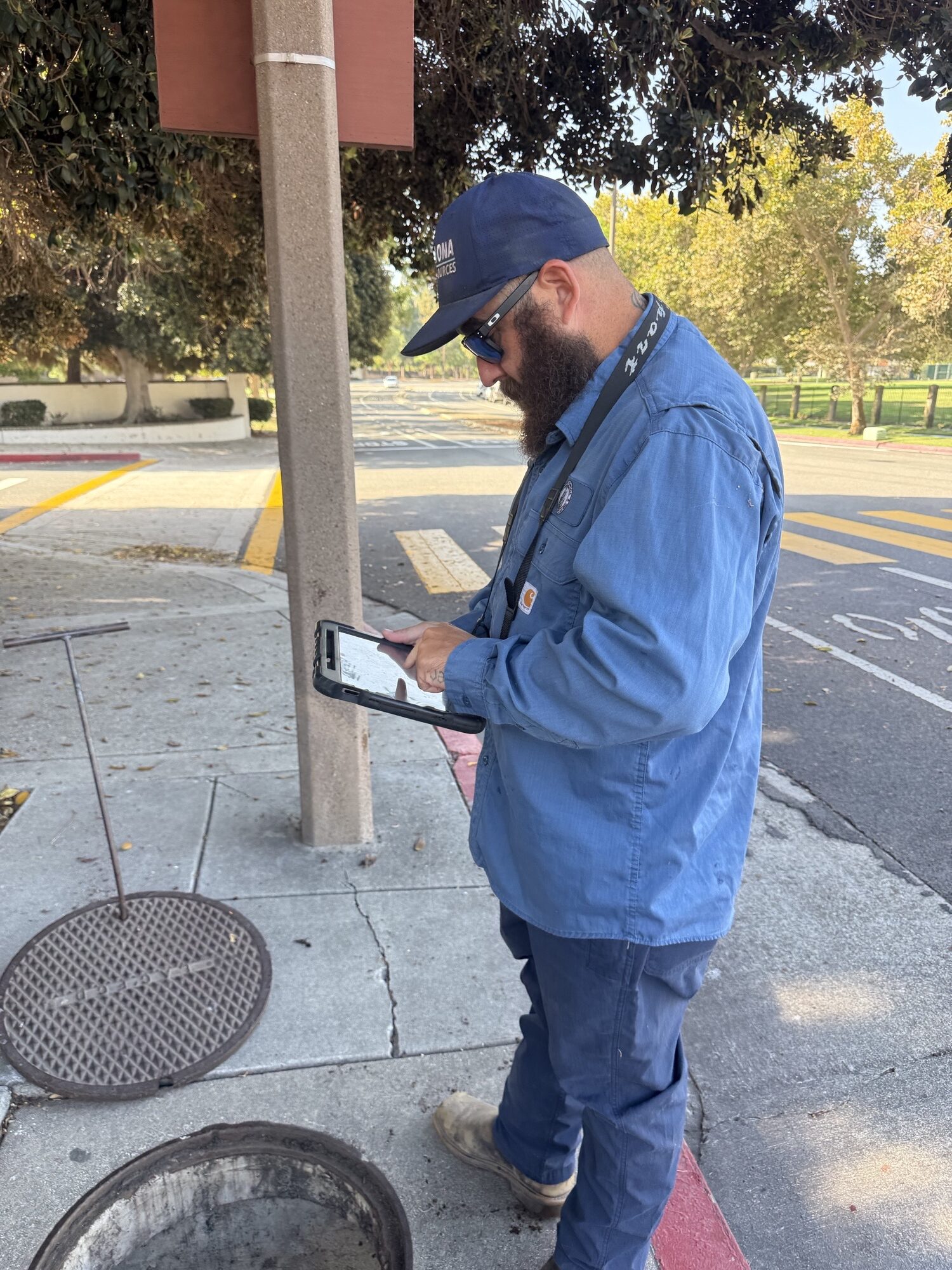 City of Pomona field staff utilize tablets and mobile applications for field inspections.