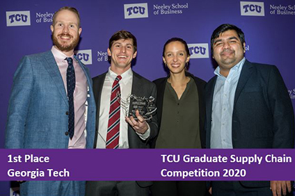 Winners of TCU 2020 Supply Chain Comp Winners of TCU 2020 Supply Chain Comp