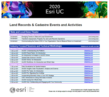 Land Records UC Events and Activities Guide Land Records UC Events and Activities Guide
