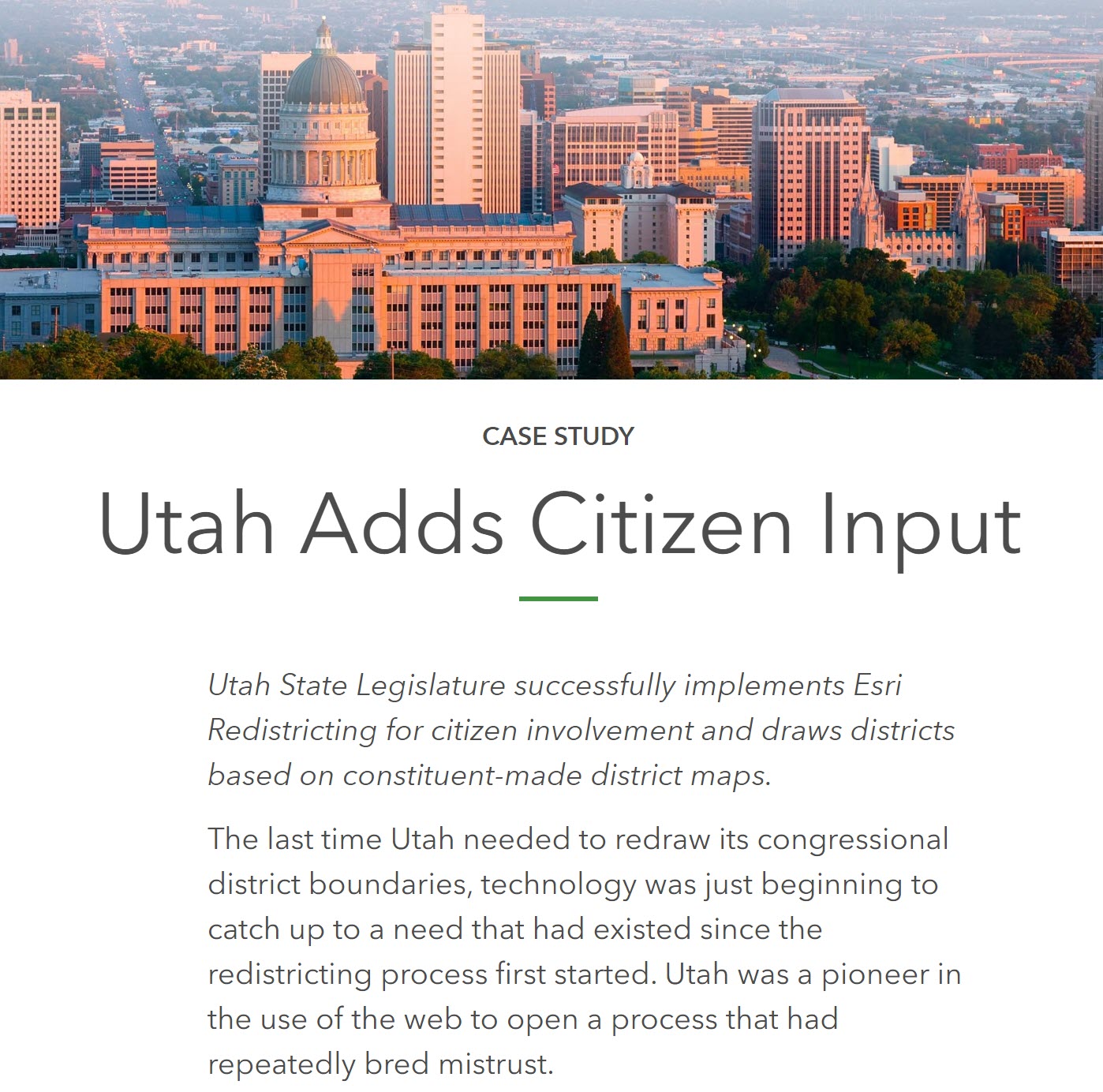 utah case study