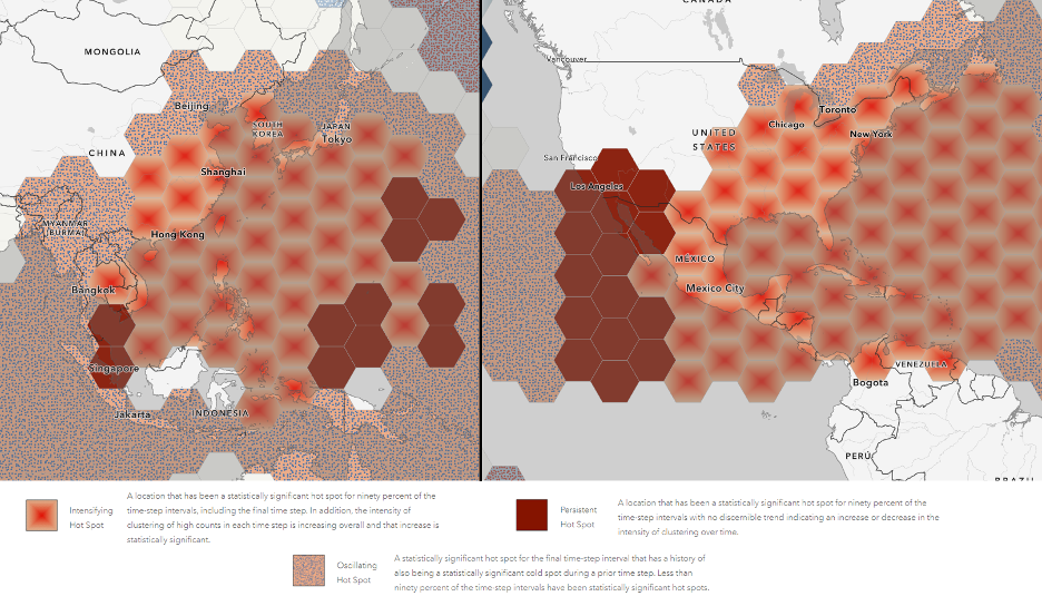 Wind speed hot spot analysis