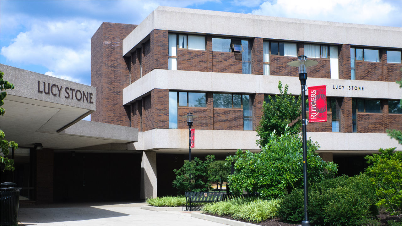 View of Lucy Stone Hall building exterior at Rutgers University in New Jersey