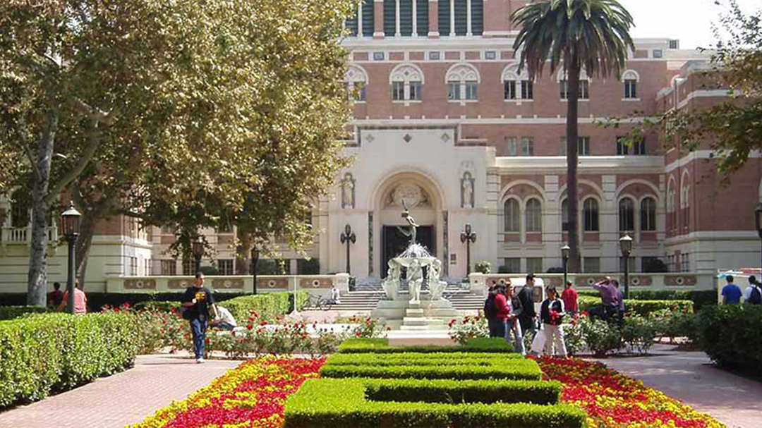 USC campus image of Doheny library