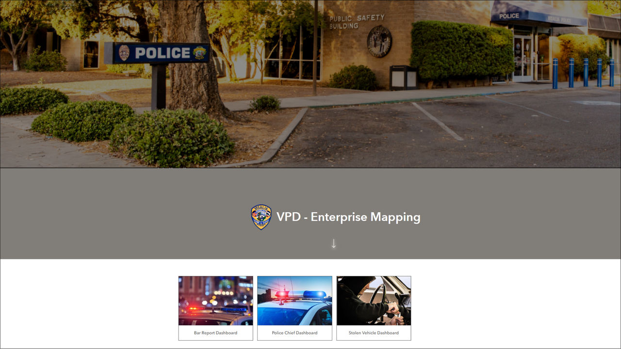 City of Visalia Enterprise Mapping Portal