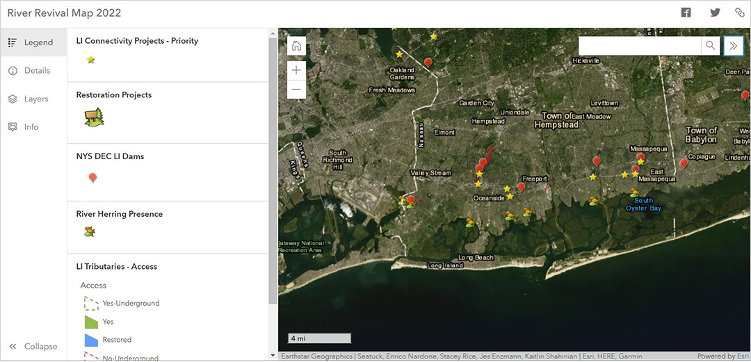 Seatuck utilize GIS to restore stream habitat.