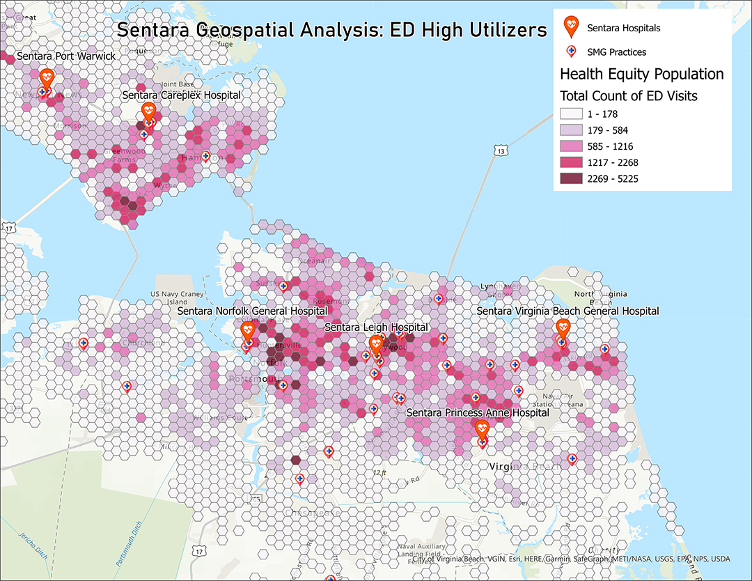 High Emergency Department Utilizer Population Mapped