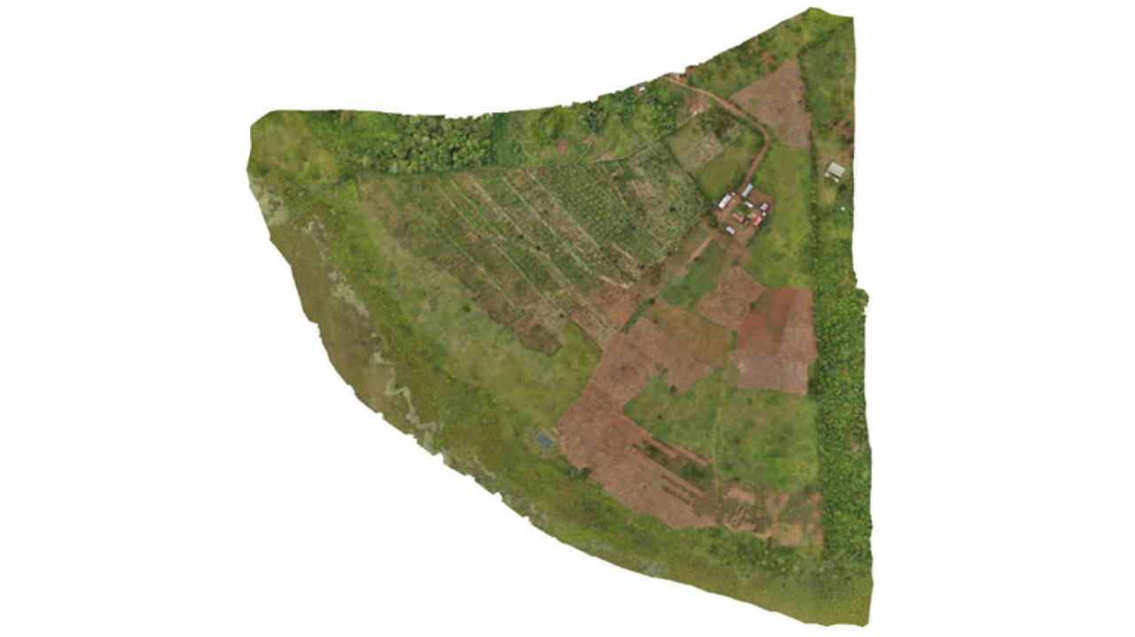 High-resolution basemap image of the project area taken by drone