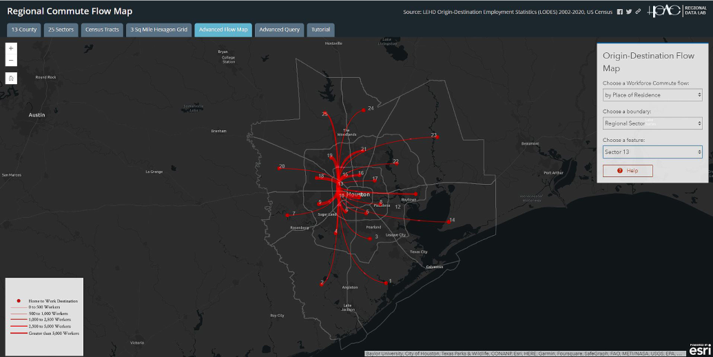 ArcGIS StoryMap regional commune statistics