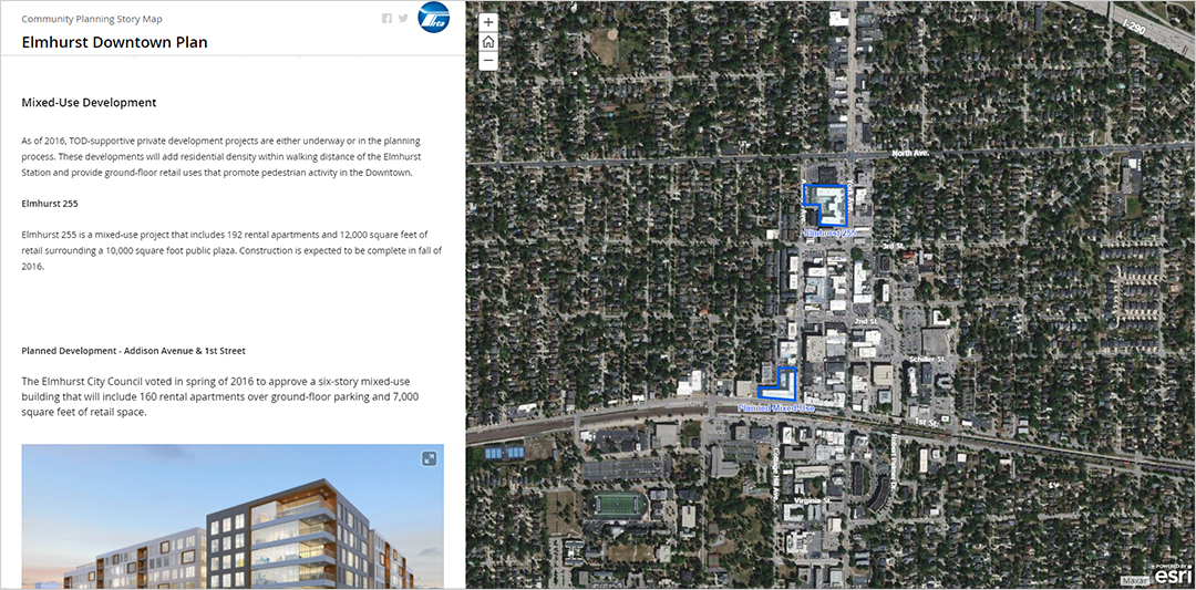 map showing the plans to boost economic development around the transit areas