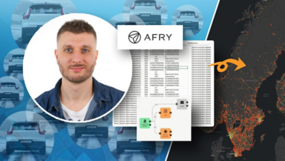 Johannes Petrone från AFRY berättar hur han analyserar data från Volvobilar.
