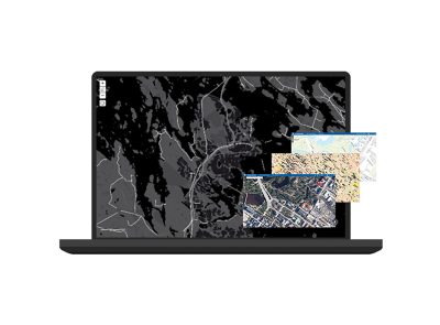 Kuvituskuva, missä kuvataan aineistoja karttatasoina
